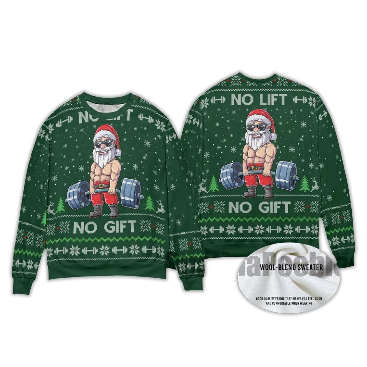 2025 Santa Swoleman Ugly Christmas Sweater 2025 Santa Swoleman Ugly Christmas Sweater