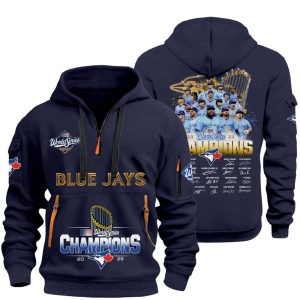 Blue Jays World Series Champions 2025 Quarter Zip Hoodie3