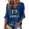 Seahawks 12th Man Waffle Long Sleeve T-Shirt