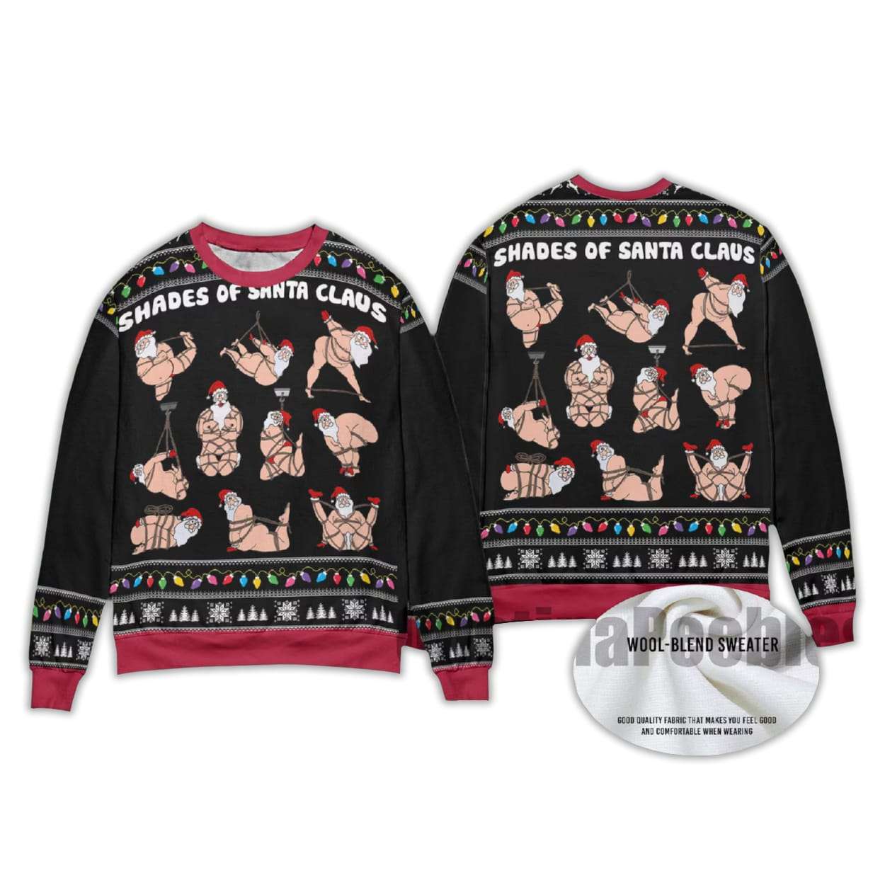 Shades Of Santa Ugly Christmas Sweater Shades Of Santa Ugly Christmas Sweater
