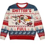 2025 Shitter's Full Camping Lover Christmas Ugly Sweater