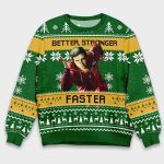 Six Million Dollar Man Better Stronger Faster Ugly Christmas Sweater