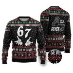 2025 Six Seven Skeleton Hand Christmas Ugly Christmas Sweater
