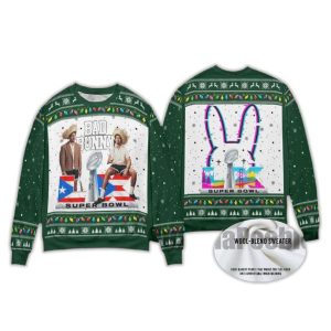 Bad Bunny Benito Bowl 2026 Christmas Ugly Sweater4
