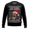 Snoop Dogg Twas The Nizzle Before Chrismizzle Ugly Christmas Sweater