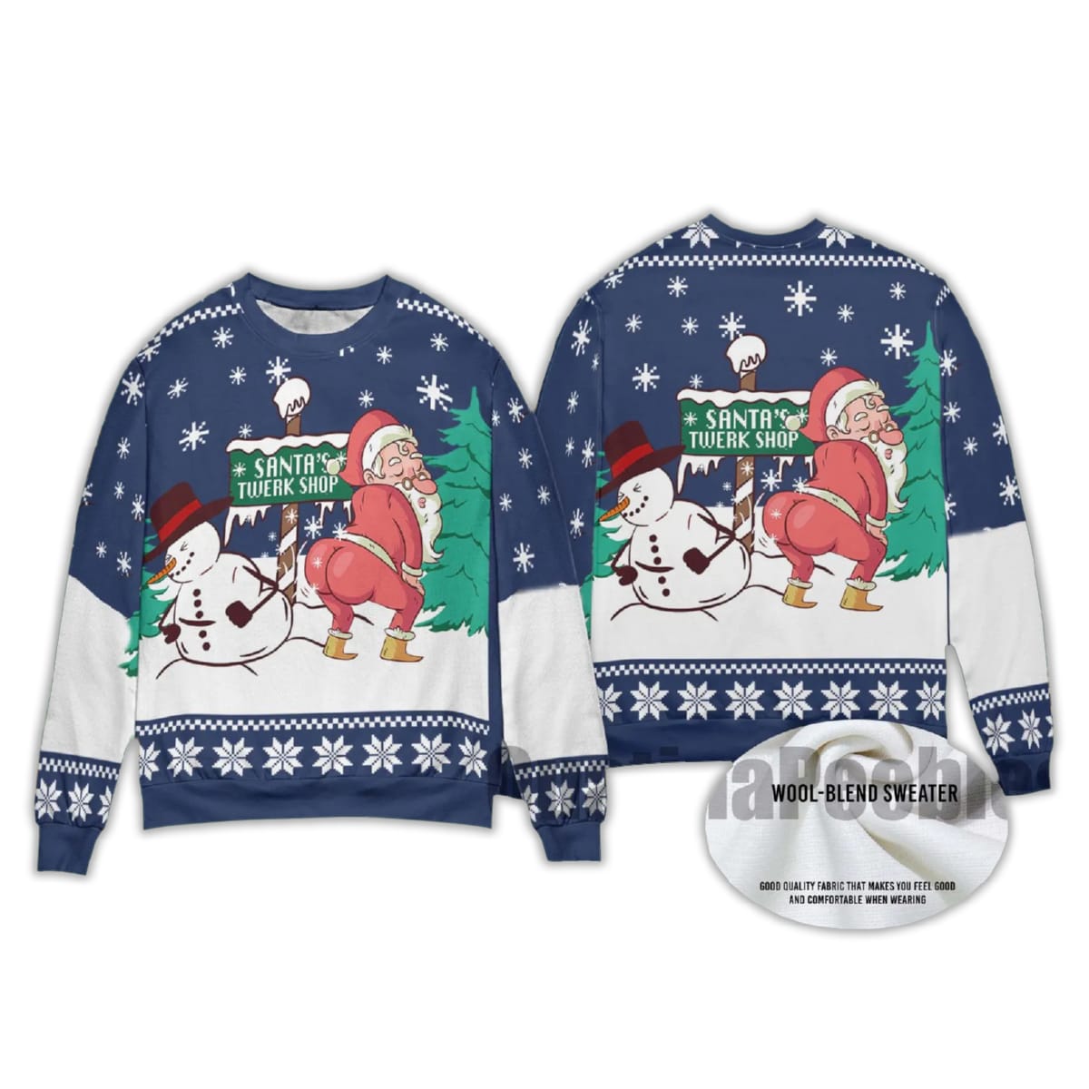 2025 Snowman Santa Twerking Christmas Ugly Sweater 2025 Snowman Santa Twerking Christmas Ugly Sweater