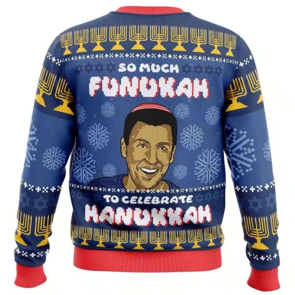 2025 So Much Funukah Adam Sandler Ugly Christmas Sweater