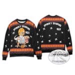 2025 Spooky Saurus Rex Ugly Christmas Sweater