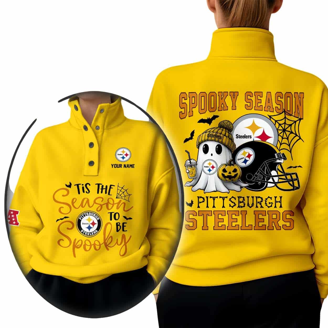 Steelers Tis The Season To Be Spooky Western Style Sweater Steelers Tis The Season To Be Spooky Western Style Sweater