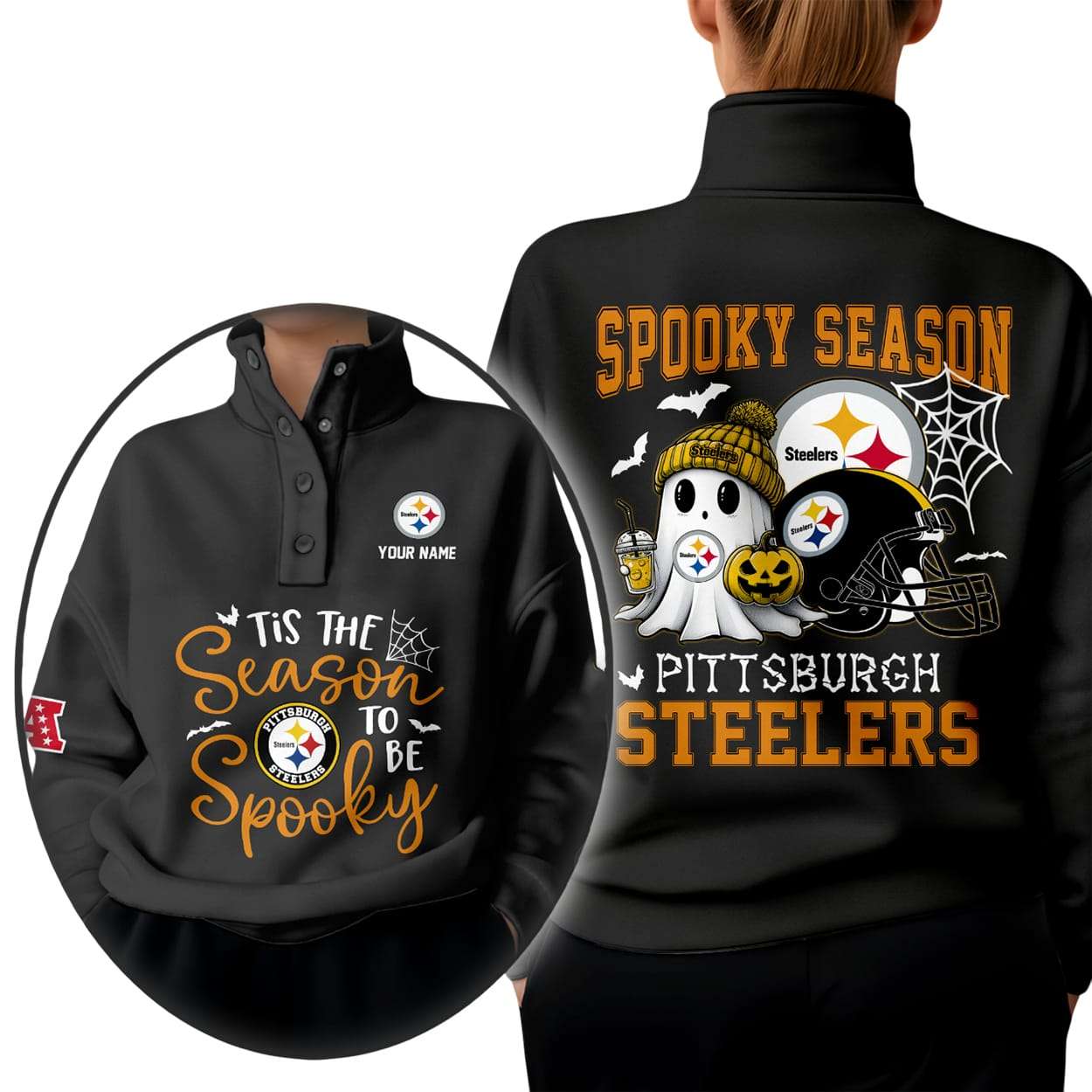 Steelers Tis The Season To Be Spooky Western Style Sweater Steelers Tis The Season To Be Spooky Western Style Sweater
