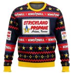 2025 Strickland Propane Arlen Texas King of The Hill Ugly Christmas Sweater