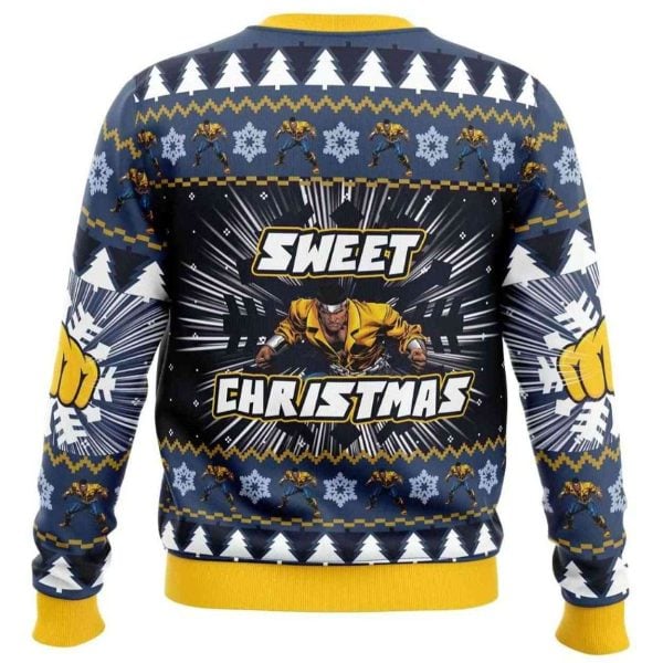 2025 Sweet Christmas Luke Cage Marvel Ugly Christmas Sweater