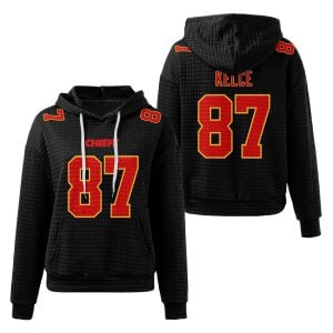 Chiefs Travis Kelce 87 Waffle Hoodie2