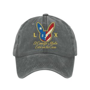 Unisex Bunny Football Music Lover Print Hat 1 Unisex Bunny Football Music Lover Print Hat1