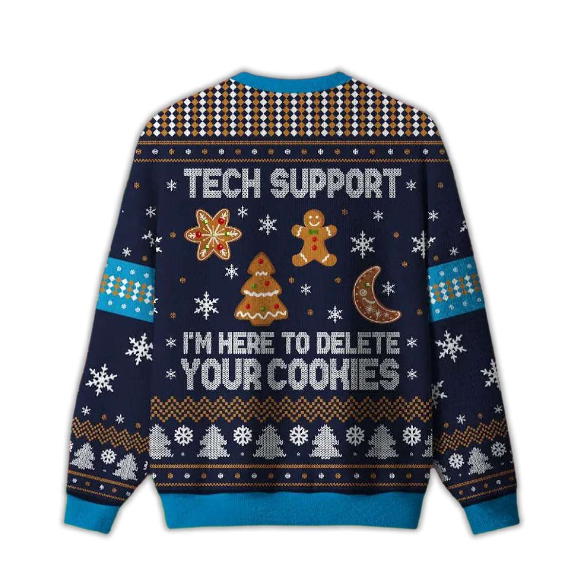 2025 Tech Support Computer Programmer Blue Ugly Christmas Sweater 2025 Tech Support Computer Programmer Blue Ugly Christmas Sweater