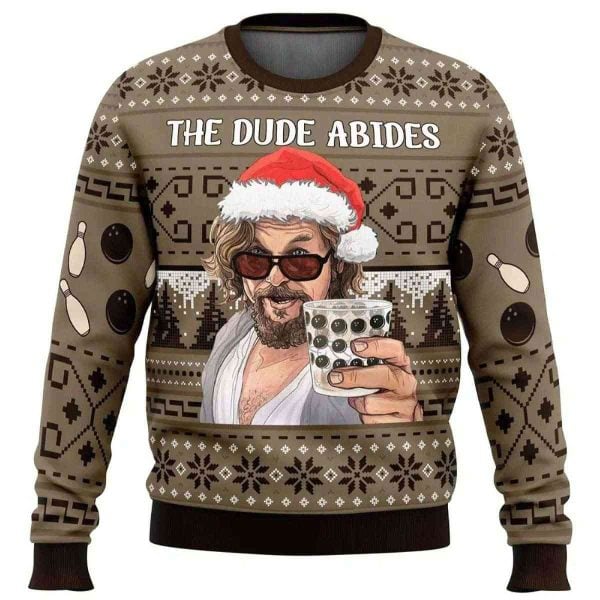 2025 The Dude Abides The Big Lebowski Ugly Sweater
