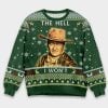 The Hell I Won’t 1980s TV Show Quote Ugly Christmas Sweater