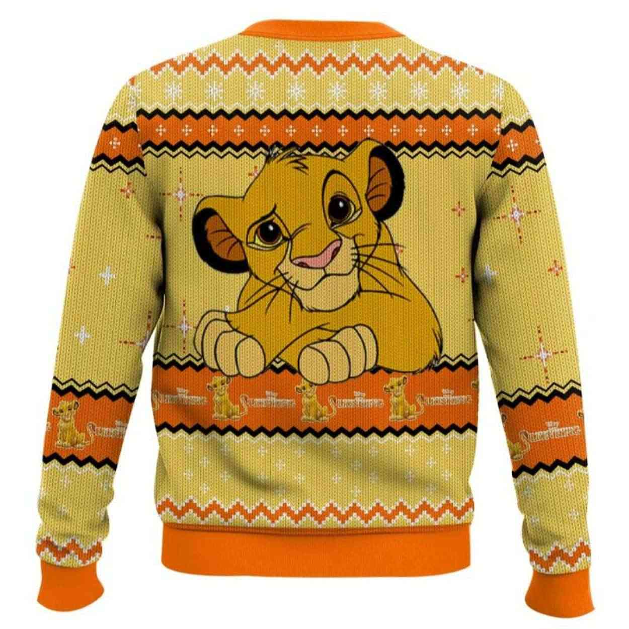 The Lion King Young Simba Ugly Christmas Sweater The Lion King Young Simba Ugly Christmas Sweater