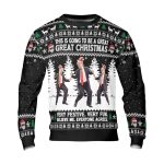 2025 This Is Going To Be A Great Christmas Funny Trump Dancing Ugly Sweater
