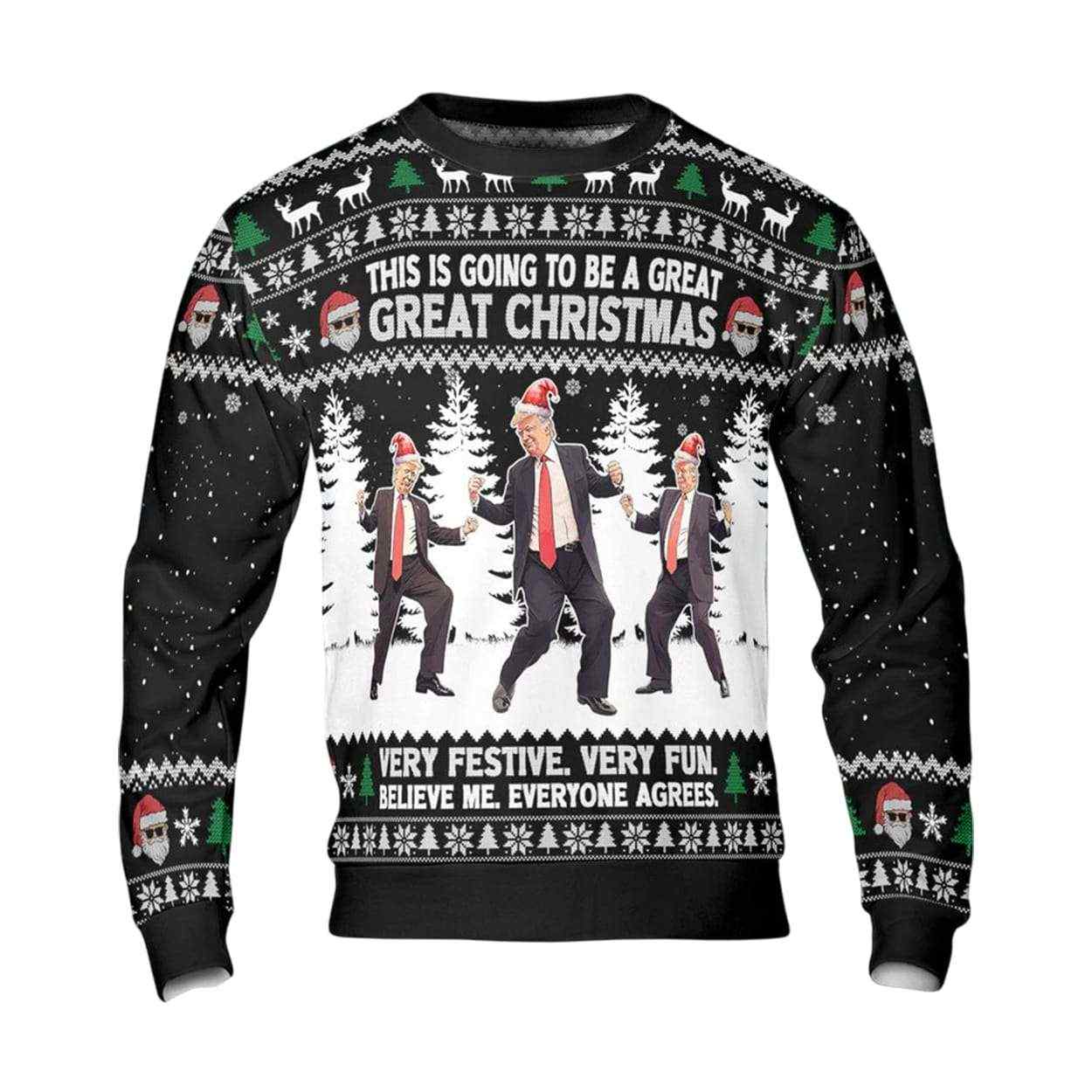 This Is Going To Be A Great Christmas Funny Trump Dancing Ugly Sweater This Is Going To Be A Great Christmas Funny Trump Dancing Ugly Sweater