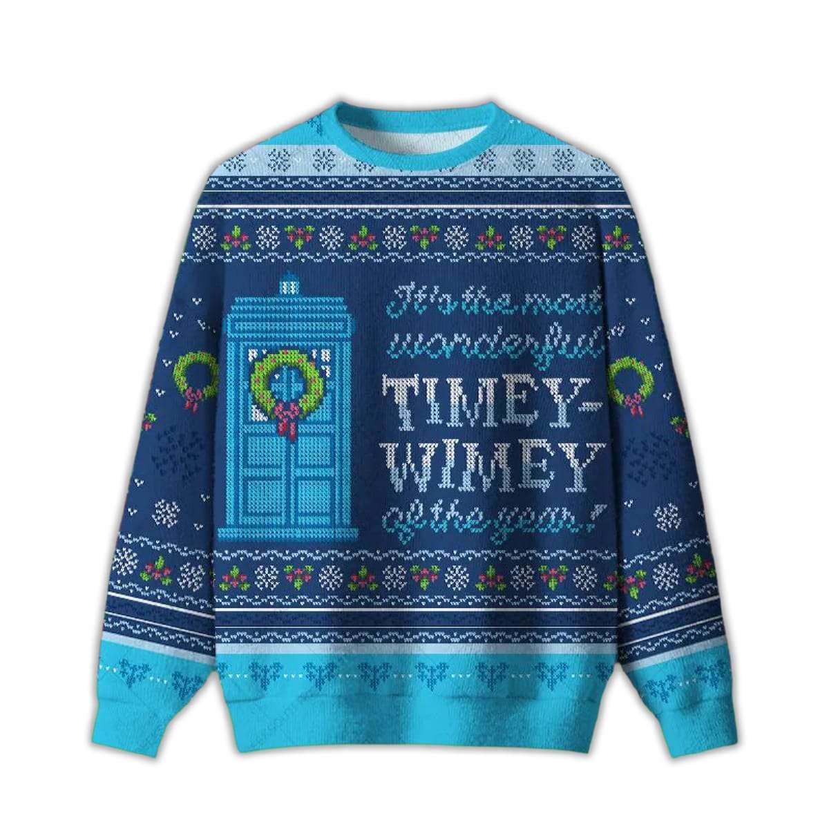 Timey Wimey Ugly Christmas Sweater Timey Wimey Ugly Christmas Sweater