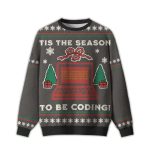 2025 Tis The Season To Be Coding Ugly Christmas Sweater