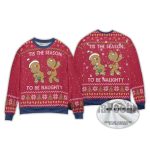 2025 Tis The Season To Be Naughty Ugly Christmas Sweater