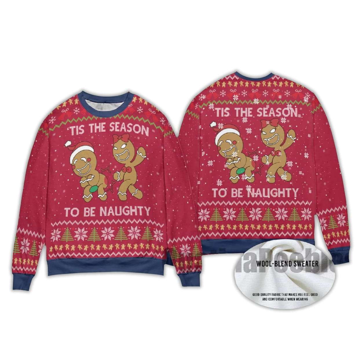 Tis The Season To Be Naughty Ugly Christmas Sweater Tis The Season To Be Naughty Ugly Christmas Sweater