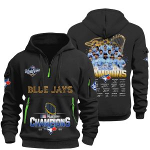Blue Jays World Series Champions 2025 Quarter Zip Hoodie2