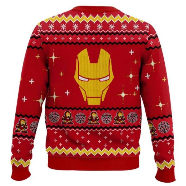 Tony Stark Iron Man Ugly Christmas Sweater