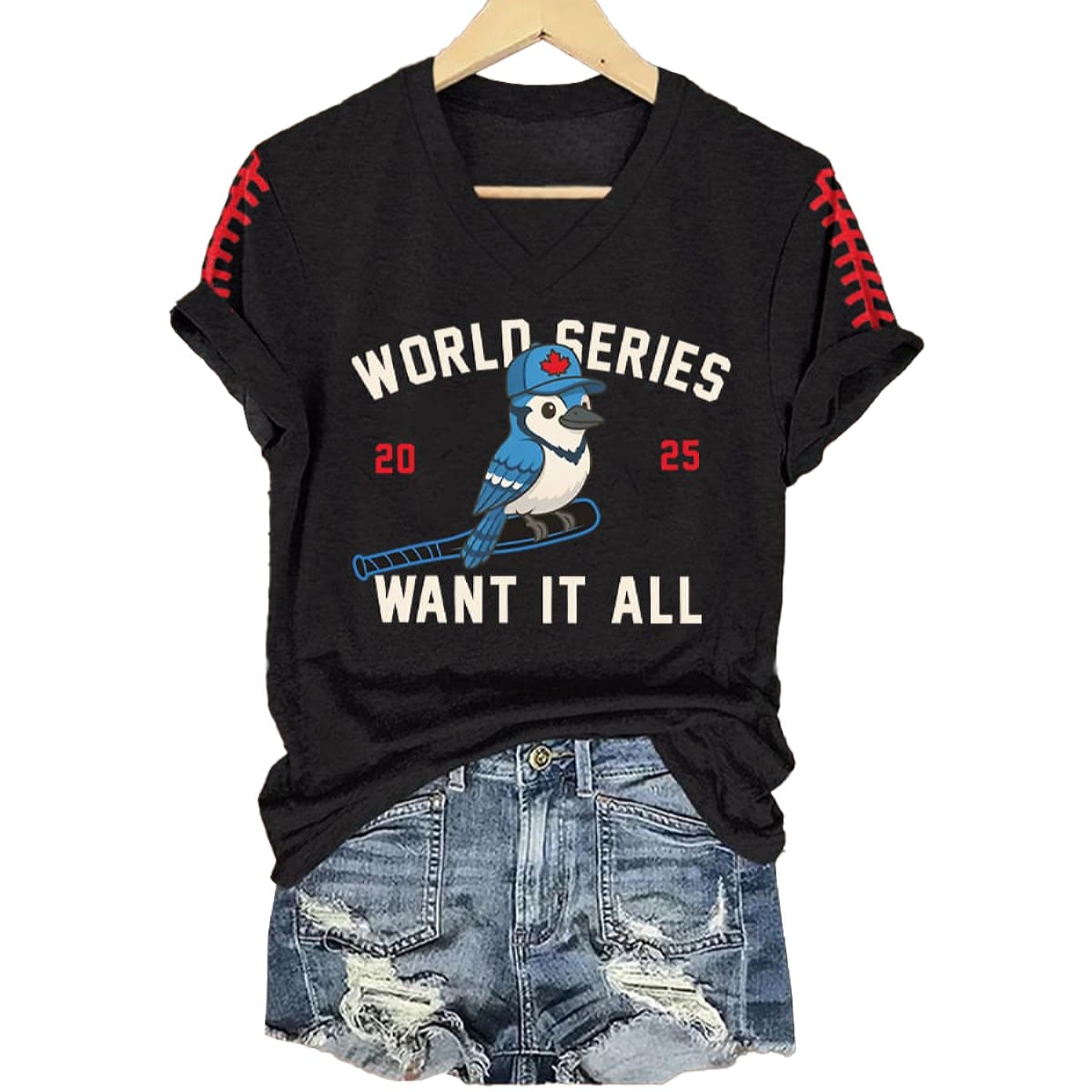 Toronto Baseball World Series 2025 Want It All Print T-Shirt Toronto Baseball World Series 2025 Want It All Print T-Shirt