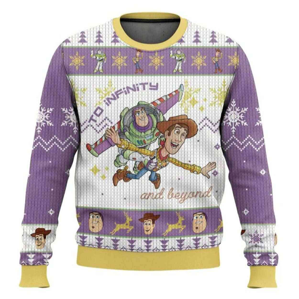 Toy Story To Infinity And Beyond Ugly Christmas Sweater Toy Story To Infinity And Beyond Ugly Christmas Sweater