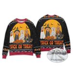 2025 Trick Or Treat Dogs Halloween Ugly Christmas Sweater