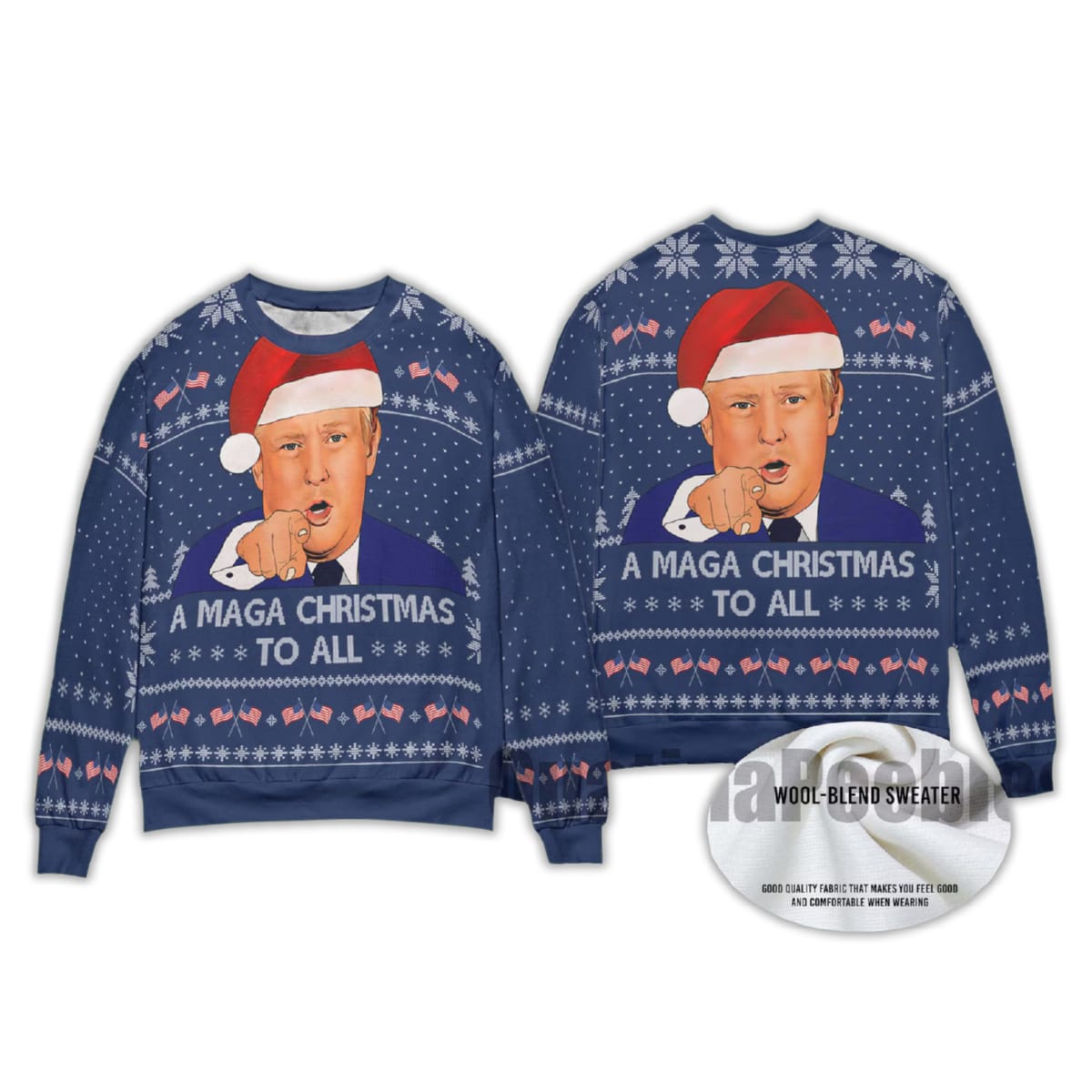 2025 Trump A MAGA Christmas To All Ugly Christmas Sweater 2025 Trump A MAGA Christmas To All Ugly Christmas Sweater