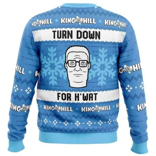 2025 Turn Down For H’wat King of The Hill Ugly Christmas Sweater