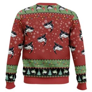 Santa Shark Hoo Hoo Hoo Ugly Christmas Sweater1