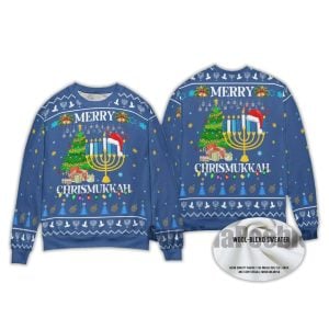 Merry Christmas Hanukkah Ugly Sweater3