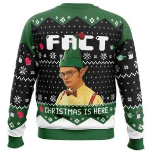 2025 Fact Christmas Is Here The Office Ugly Christmas Sweater 1 Fact Christmas Is Here The Office Ugly Christmas Sweater1