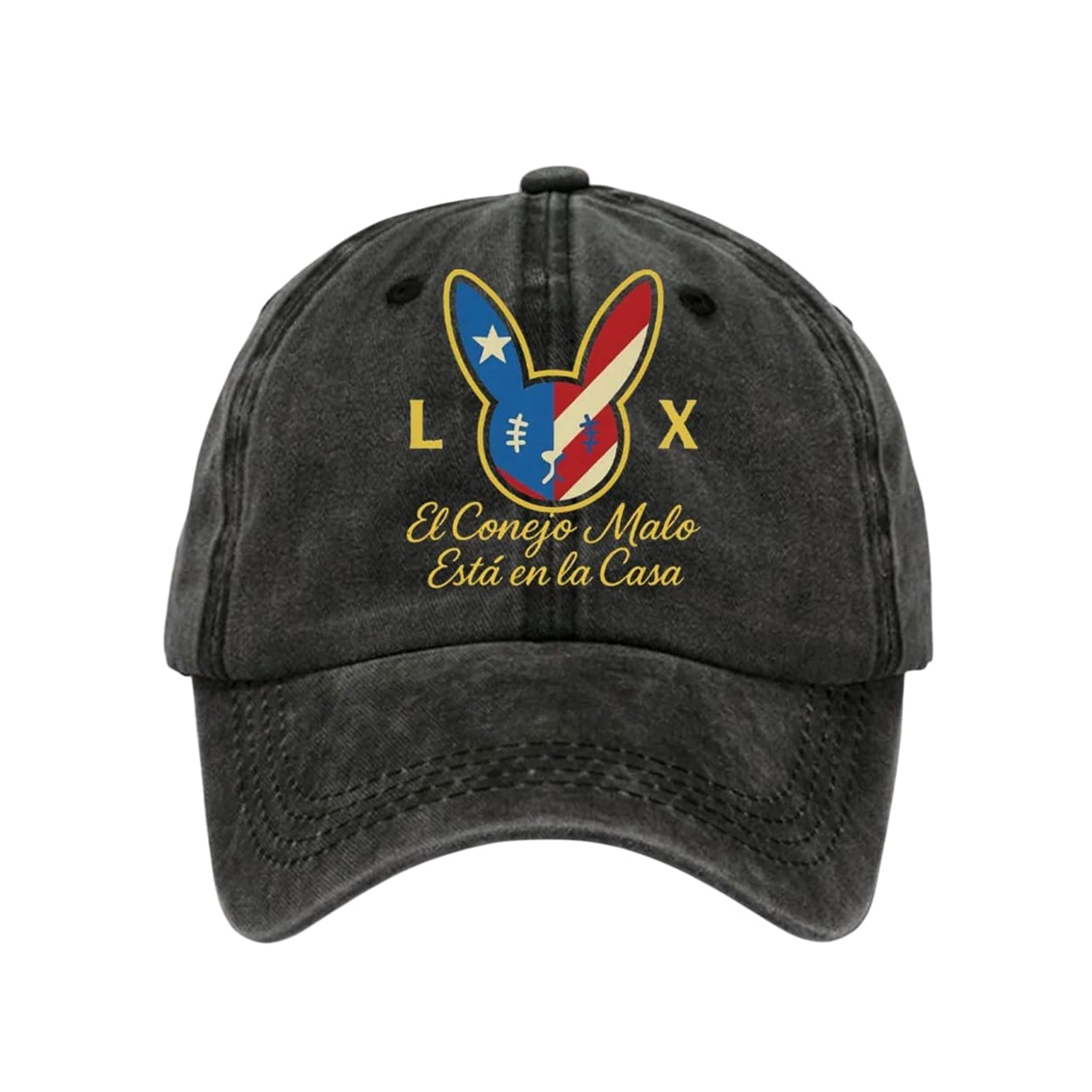 Unisex Bunny Football Music Lover Print Hat Unisex Bunny Football Music Lover Print Hat