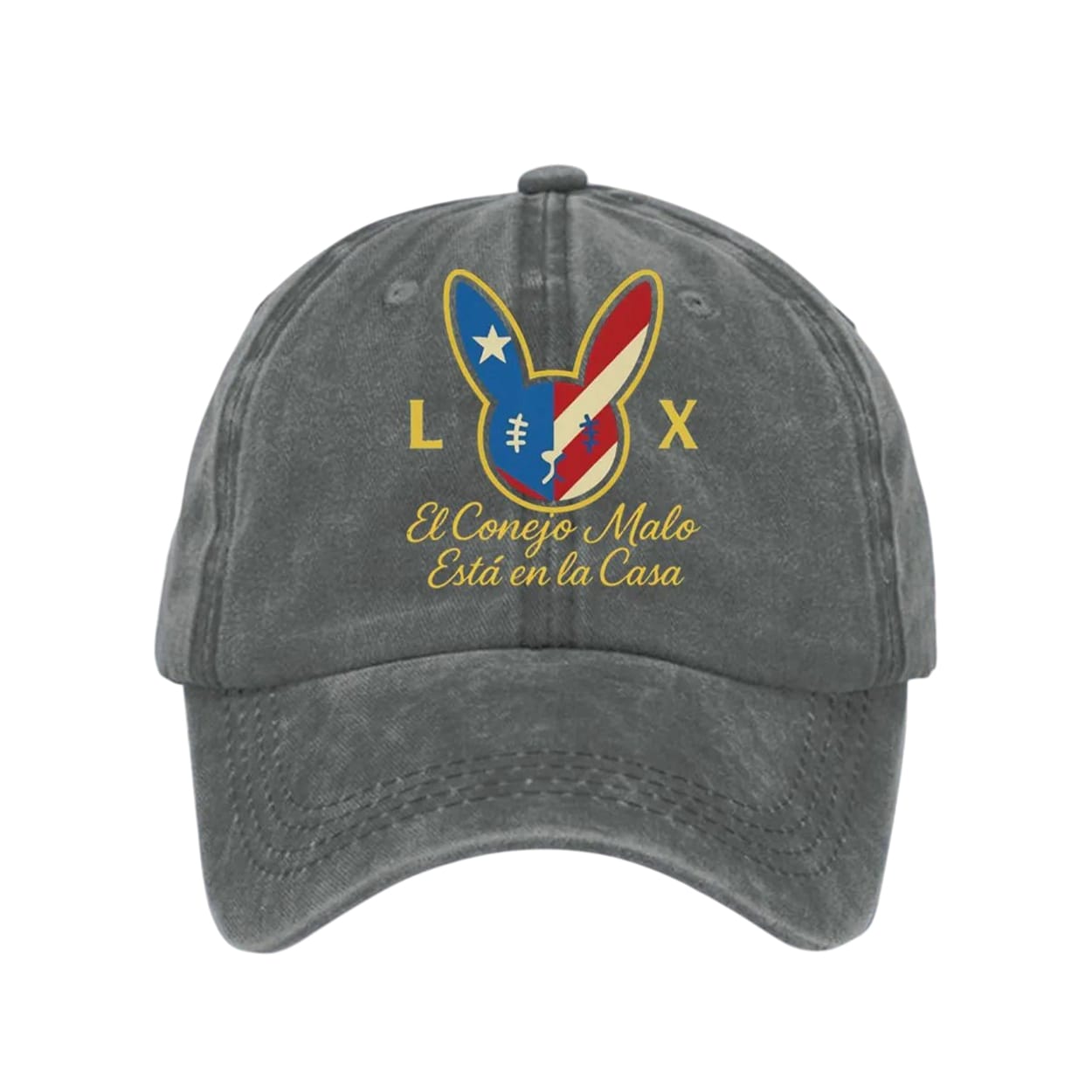 Unisex Bunny Football Music Lover Print Hat Unisex Bunny Football Music Lover Print Hat