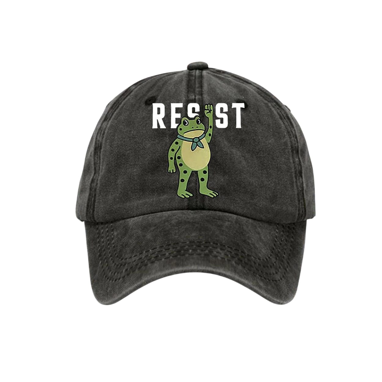 Unisex Portland Frog Resist Print Hat Unisex Portland Frog Resist Print Hat