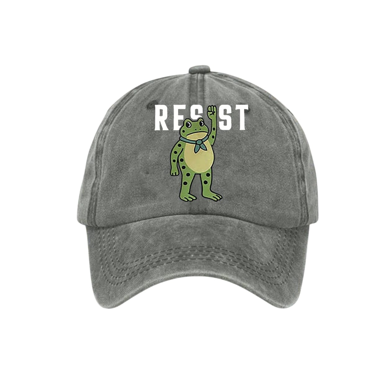 Unisex Portland Frog Resist Print Hat Unisex Portland Frog Resist Print Hat