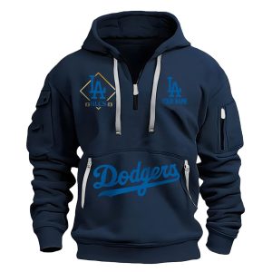 Dodgers 2025 NLCS Quarter Zip Hoodie 4 Dodgers 2025 NLCS Quarter Zip Hoodie