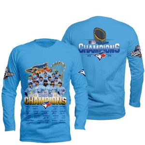 Blue Jays World Series Champions 2025 Long Slevee Shirt 2 Blue Jays World Series Champions 2025 Long Slevee Shirt4