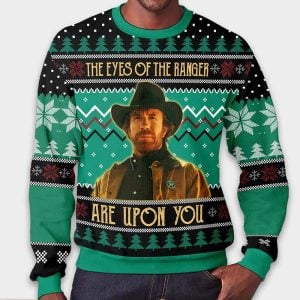 The Eyes Of The Ranger Christmas Ugly Sweater1