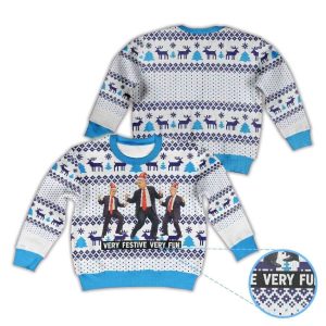 Donald Trump Dancing Santa Hat Very Festive Very Fun Ugly Christmas Sweater1