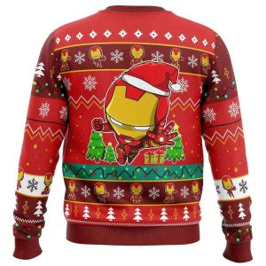 Christmas Iron Man Chibi Marvel Comics Ugly Christmas Sweater1