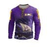 Vikings Ship Football Skol Henley Top