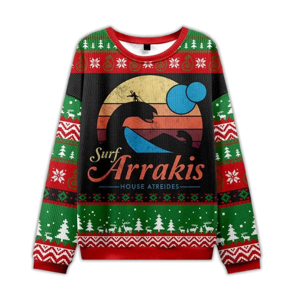 Visit Arrakis Nerd Ugly Christmas Sweater Visit Arrakis Nerd Ugly Christmas Sweater