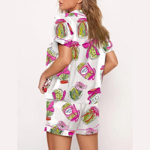 Pickle Lover Pink Bows Pajama Set 1 Pickle Lover Pink Bows Pajama Set1